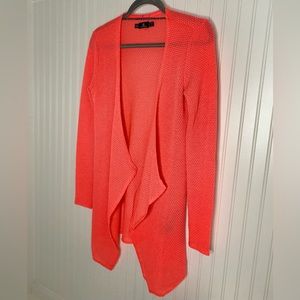 Long Sleeve Coral Crochet cover up